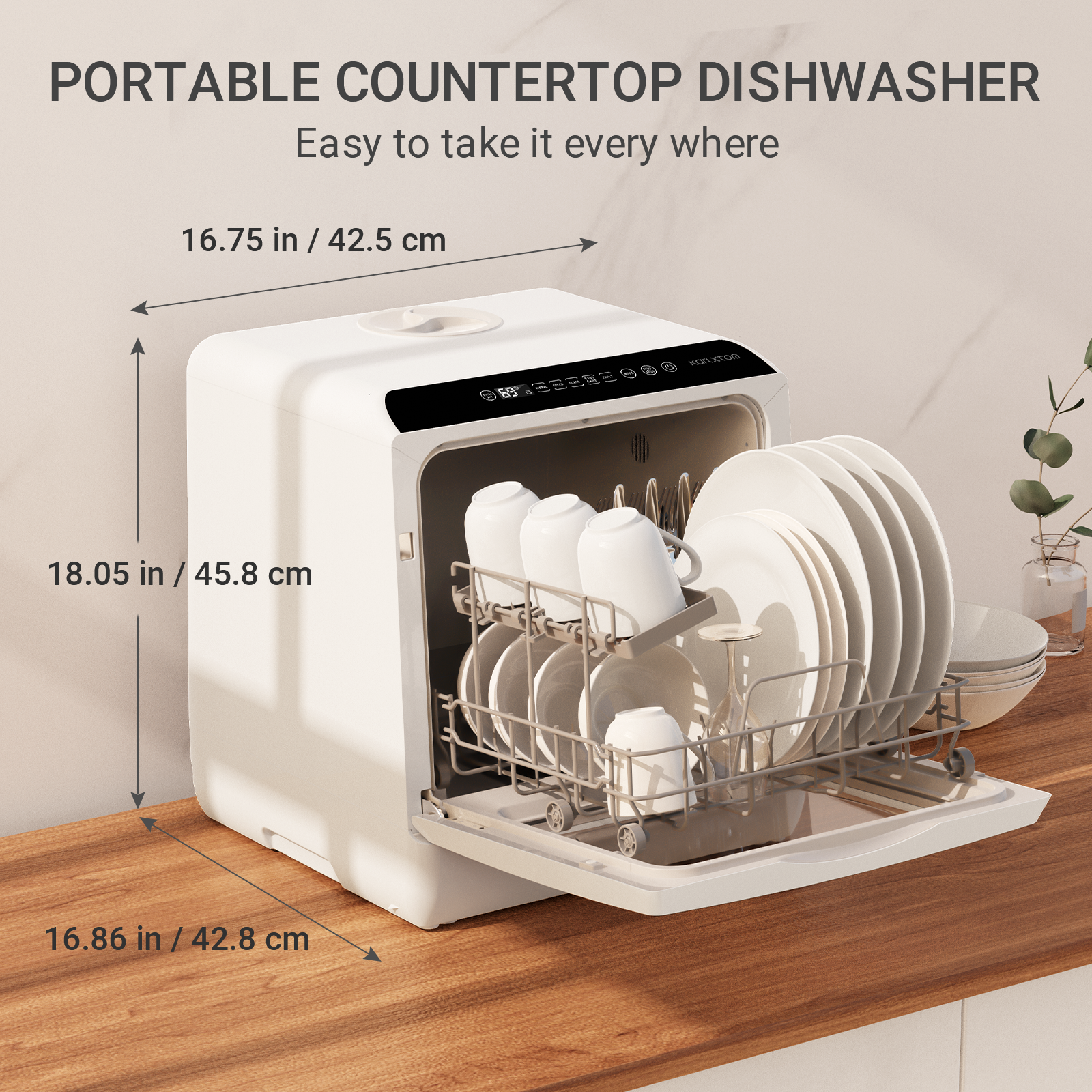 UltraCompact Portable Countertop Dishwasher 